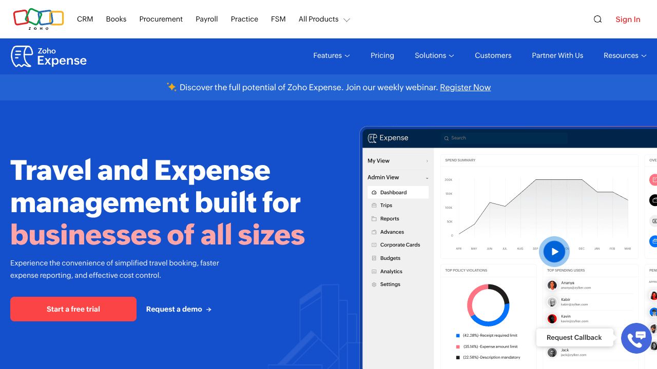 Zoho Expense
